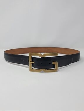 Dolce & Gabbana DG Buckle Leather Belt Size 90cm.36inch